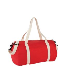 Хлопковая сумка Barrel Duffel, красный/бежевый
