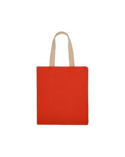 Сумка для шопинга Steady из хлопка с парусиновыми ручками, 260 г/м2, красный-foto5