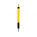 Однотонная шариковая ручка Turbo с резиновой накладкой, желтый