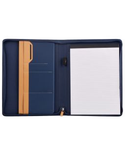 Портфолио А4 из RPET на молнии Harvey, 40 л FSC бумаги, синий-foto11