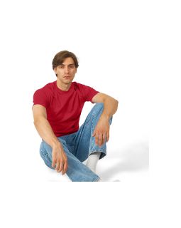 Футболка HD Fit короткий рукав с эластаном, мужская, красный-foto2