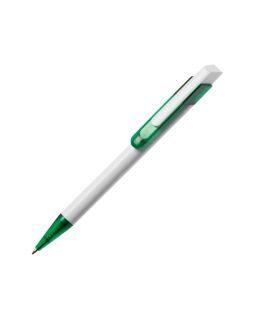 Ручка шариковая Бавария белая/зеленая
