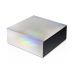 Подарочная коробка с голографическим шубером без печати Aurora, L, 260х260х100 мм.