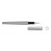 Ручка металлическая роллер Brush R GUM soft-touch с зеркальной гравировкой, серый