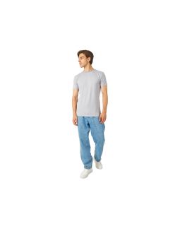 Футболка HD Fit короткий рукав с эластаном, мужская, серый меланж-foto4
