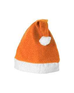 Новогодняя шапка, оранжевый/белый