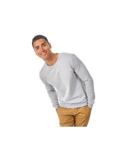 Свитшот Motion унисекс с начесом, серый меланж-foto4
