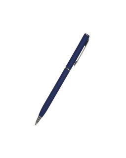 Ручка шариковая автоматическая BrunoVisconti® PALERMO цвет корпуса темно-синий, soft-touch, 0.7 мм
