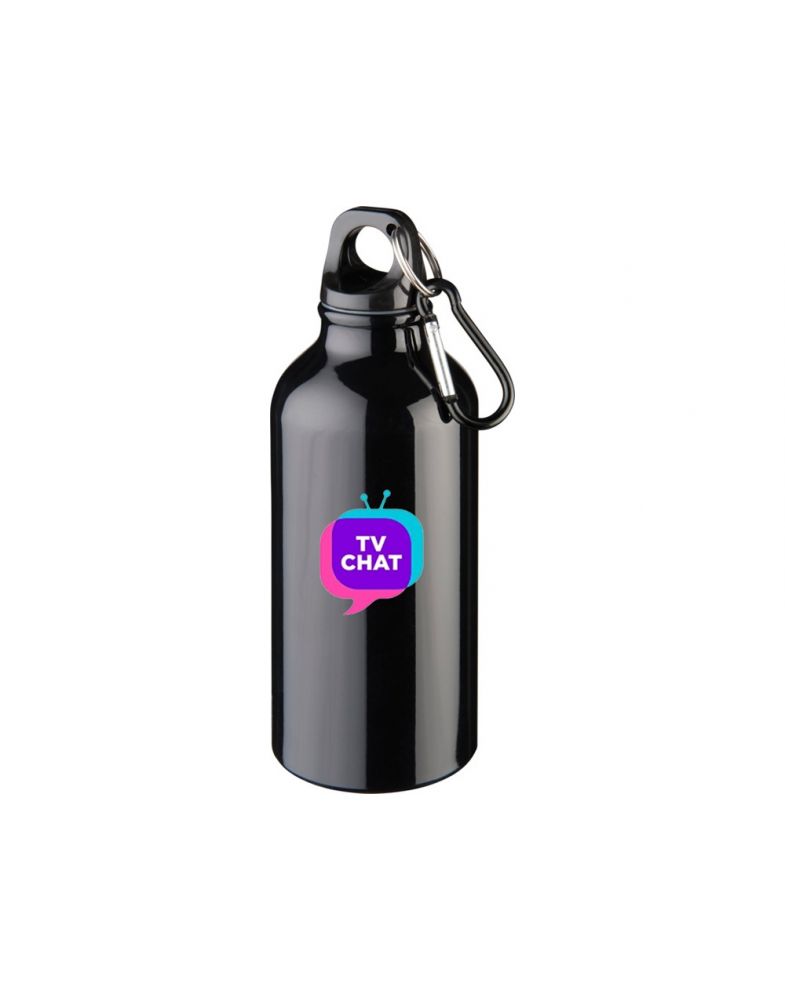 Бутылка Oregon с карабином 400мл, черный Бутылка Oregon с карабином 400мл, черный