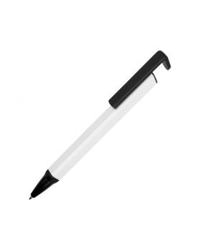 Ручка-подставка металлическая, Кипер Q, белый/черный