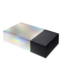 Подарочная коробка с голографическим шубером без печати Aurora, XL, 300х235х105 мм.-foto2