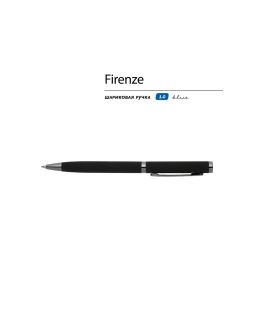 Ручка Firenze шариковая автоматическая софт-тач, черная-foto2