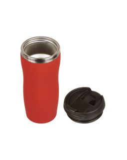 Термокружка Double wall mug C1, soft touch, 350 мл, красный-foto2