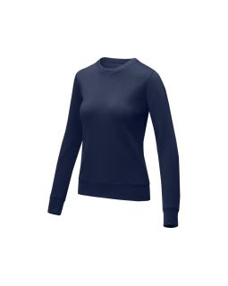 Женский свитер Zenon с круглым вырезом, темно-синий