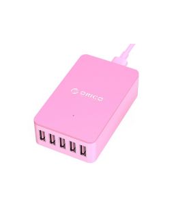 Зарядное устройство Orico CSE-5U (розовый)