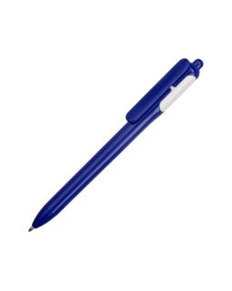 Ручка шариковая цветная, синий/белый