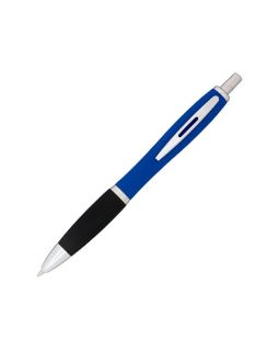 Прорезиненная шариковая ручка Nash, ярко-синий