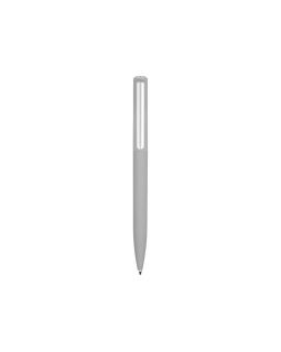 Ручка шариковая пластиковая Bon с покрытием soft touch, серый-foto2
