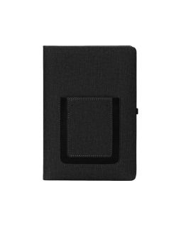 Блокнот Pocket 140*205 мм с карманом для телефона, черный-foto4