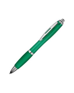 Ручка пластиковая шариковая Nash, зеленый, синие чернила